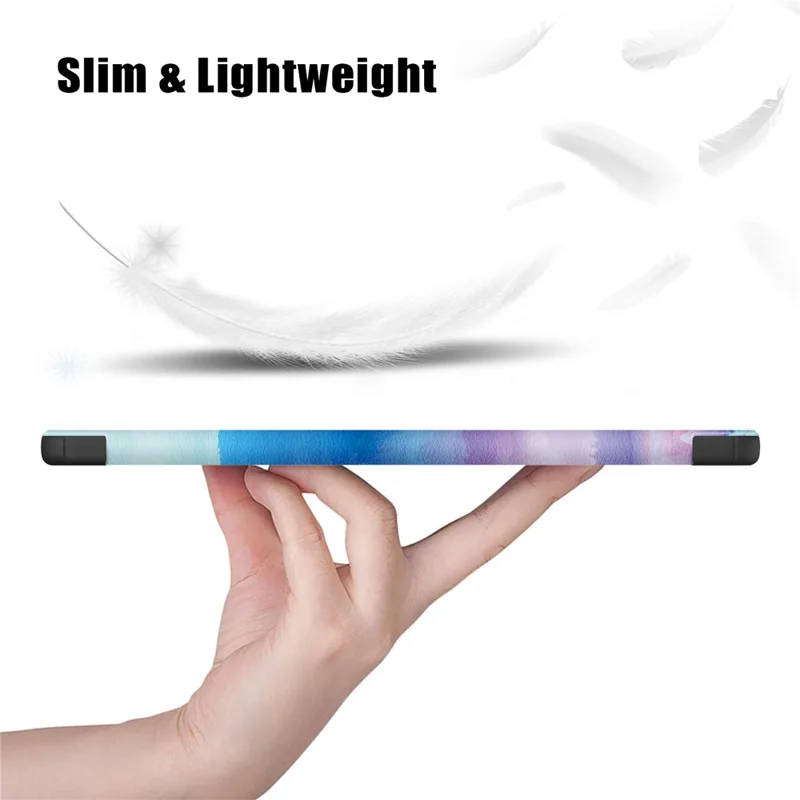 For Xiaomi Pad 6 PU Leather Pattern Printing Tablet Case Tri-fold Stand Protective Cover with Auto Wake / Sleep - Fantasy Deer