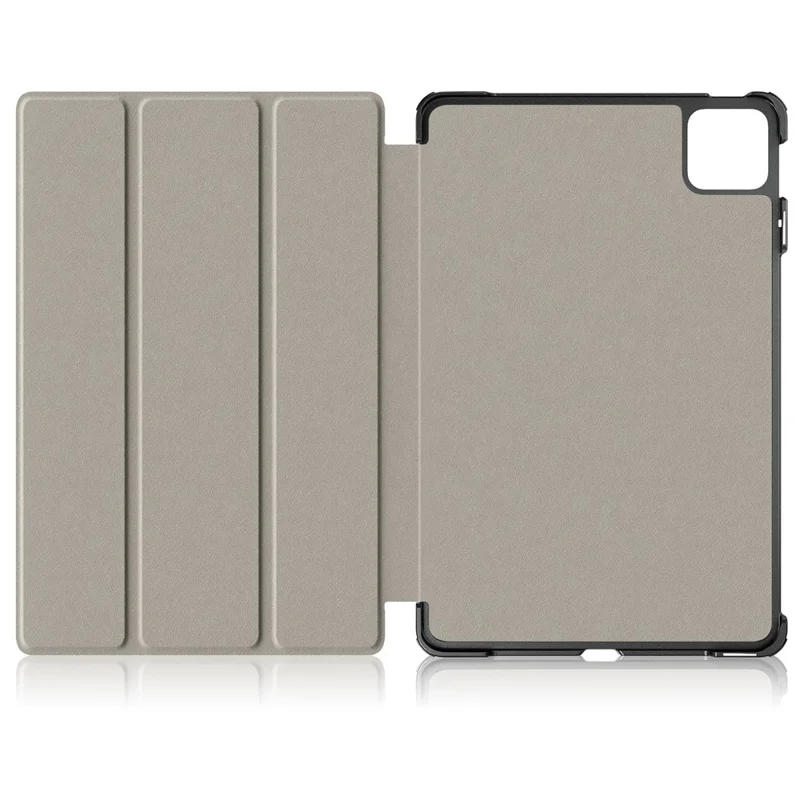 For Xiaomi Pad 6 PU Leather Pattern Printing Tablet Case Tri-fold Stand Protective Cover with Auto Wake / Sleep - Nightfall