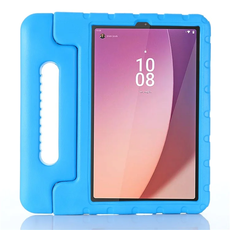 Защитный чехол EVA для планшета Lenovo Tab M9, противоударный чехол, чехол с подставкой и ручкой - синий