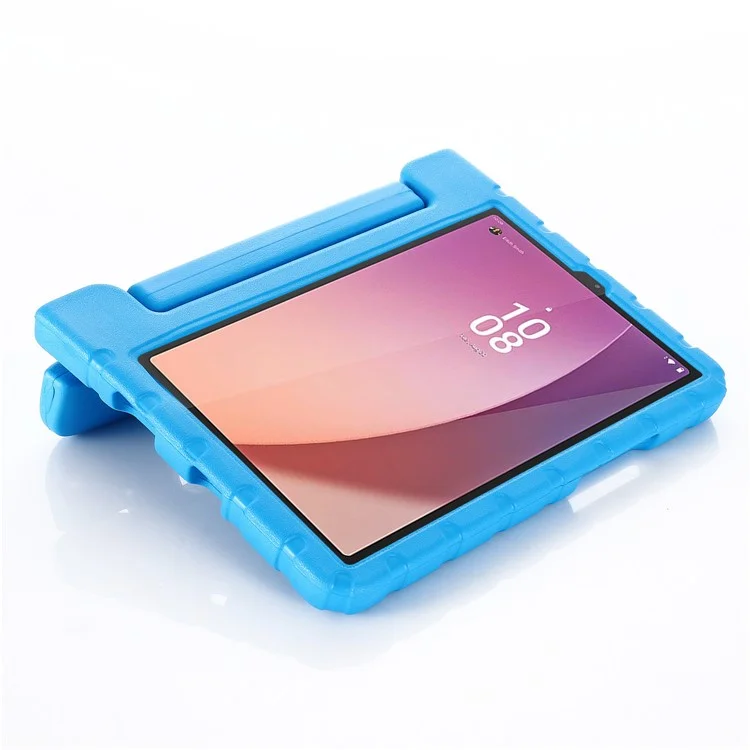 Защитный чехол EVA для планшета Lenovo Tab M9, противоударный чехол, чехол с подставкой и ручкой - синий
