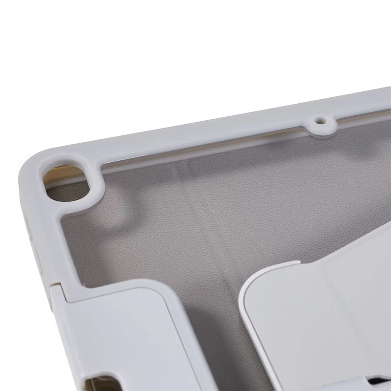 For iPad Pro 10.5-inch (2017) PU Leather Tablet Rotating Case Shell Stand Cover with Detachable Pencil Holder - Grey