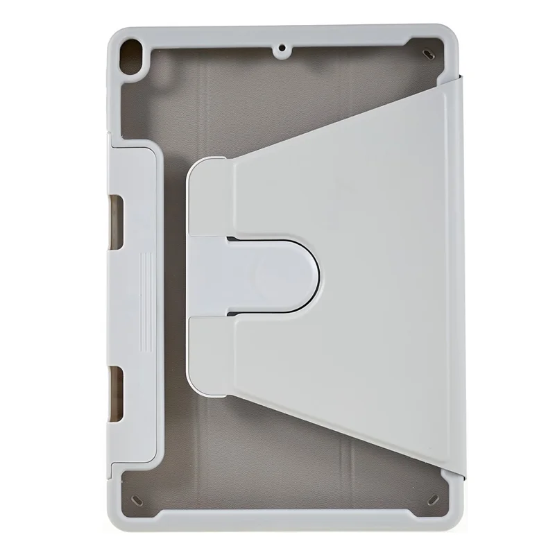 For iPad Pro 10.5-inch (2017) PU Leather Tablet Rotating Case Shell Stand Cover with Detachable Pencil Holder - Grey