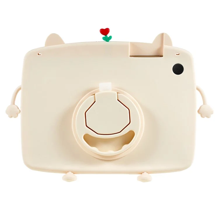 For Samsung Galaxy Tab A8 10.5 (2021) X200 X205 / (2022) Tablet Case 360 Degree Rotation Kickstand Cat Style Silicone Cover