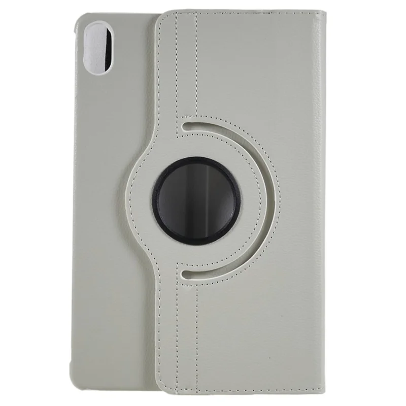 For Huawei MatePad 11 (2023) PU Leather Tablet Case 360-Degree Rotating Protective Stand Cover - White