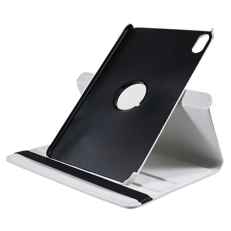 For Huawei MatePad 11 (2023) PU Leather Tablet Case 360-Degree Rotating Protective Stand Cover - White