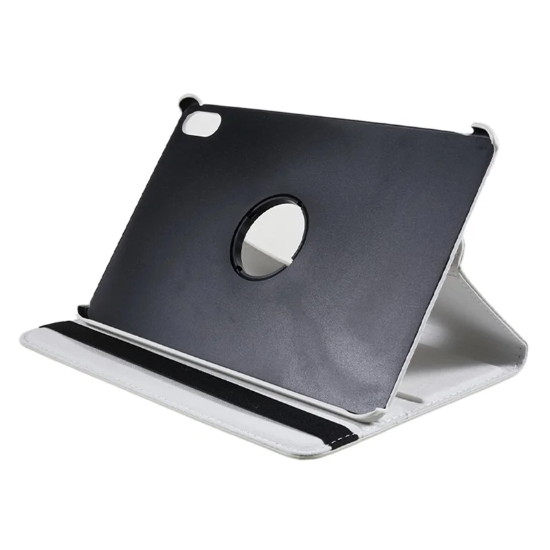 For Huawei MatePad 11 (2023) PU Leather Tablet Case 360-Degree Rotating Protective Stand Cover - White
