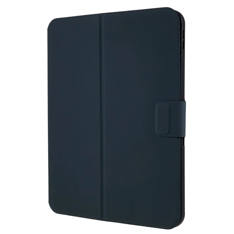 For iPad (2025) / 10.9 (2022) PU Leather Tablet Case Stand Magnetic Clasp Tablet Cover - Black