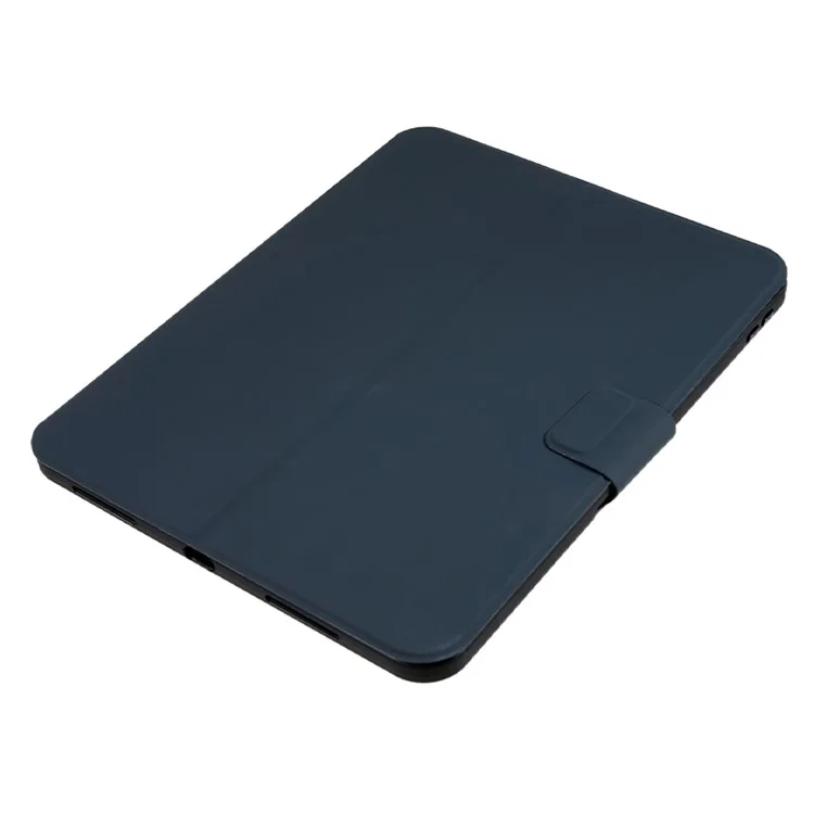 For iPad (2025) / 10.9 (2022) PU Leather Tablet Case Stand Magnetic Clasp Tablet Cover - Black