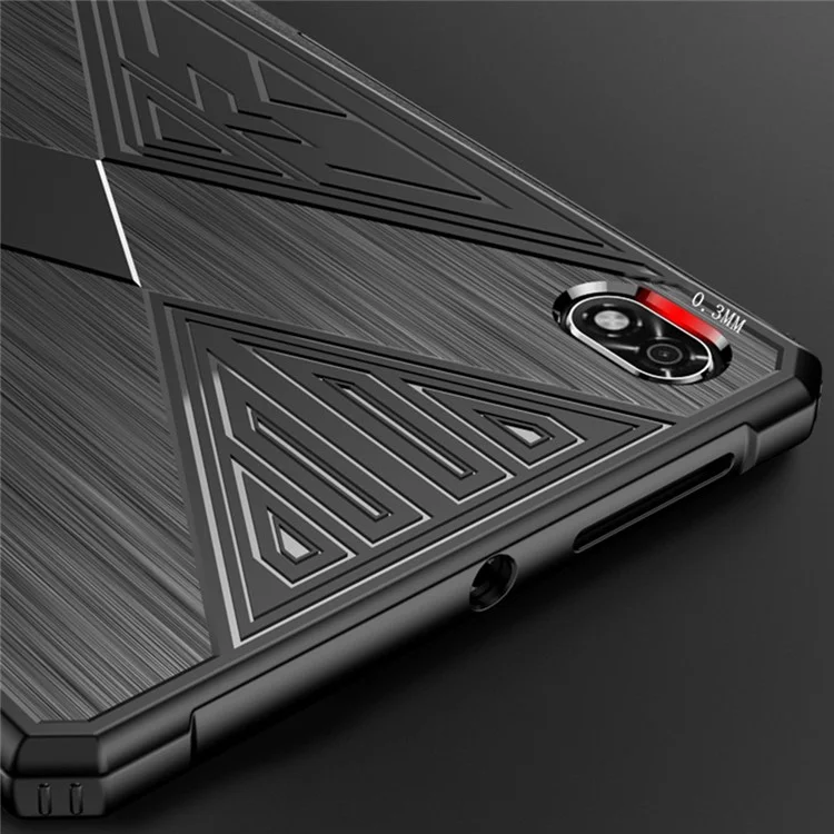 Per Lenovo Legion Y700 TPU Tablet Case Anti-slip Textured Tablet Back Protector Cover - Nero