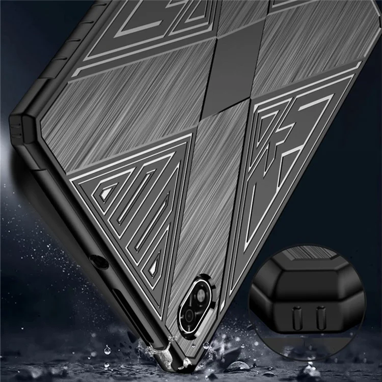 Per Lenovo Legion Y700 TPU Tablet Case Anti-slip Textured Tablet Back Protector Cover - Nero