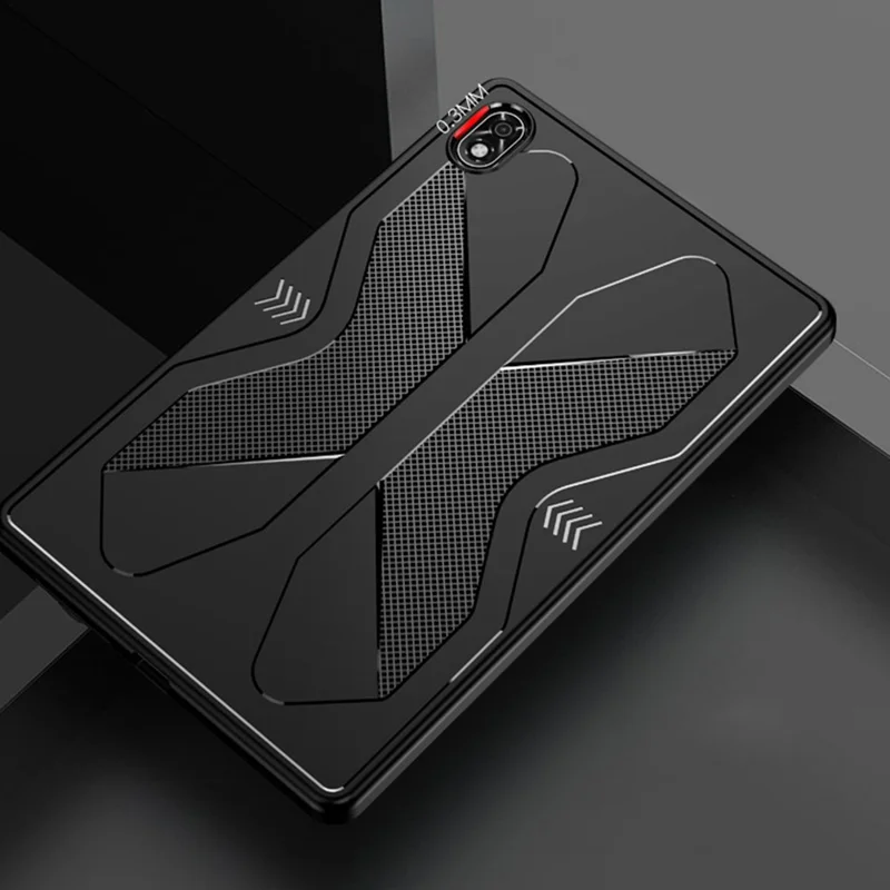 For Lenovo Legion Y700 Shockproof Soft TPU Tablet Case Anti-skid Textured Back Cover - Black