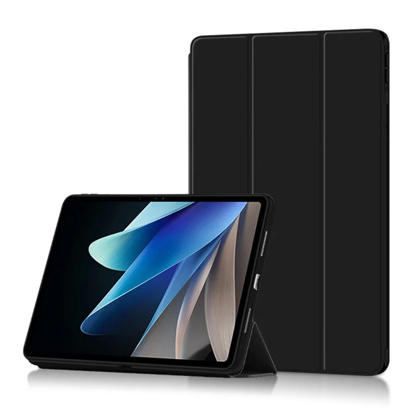 Trifold Stand Tablet Case for vivo Pad2 , PU Leather + TPU Full Protection Tablet Cover - Black