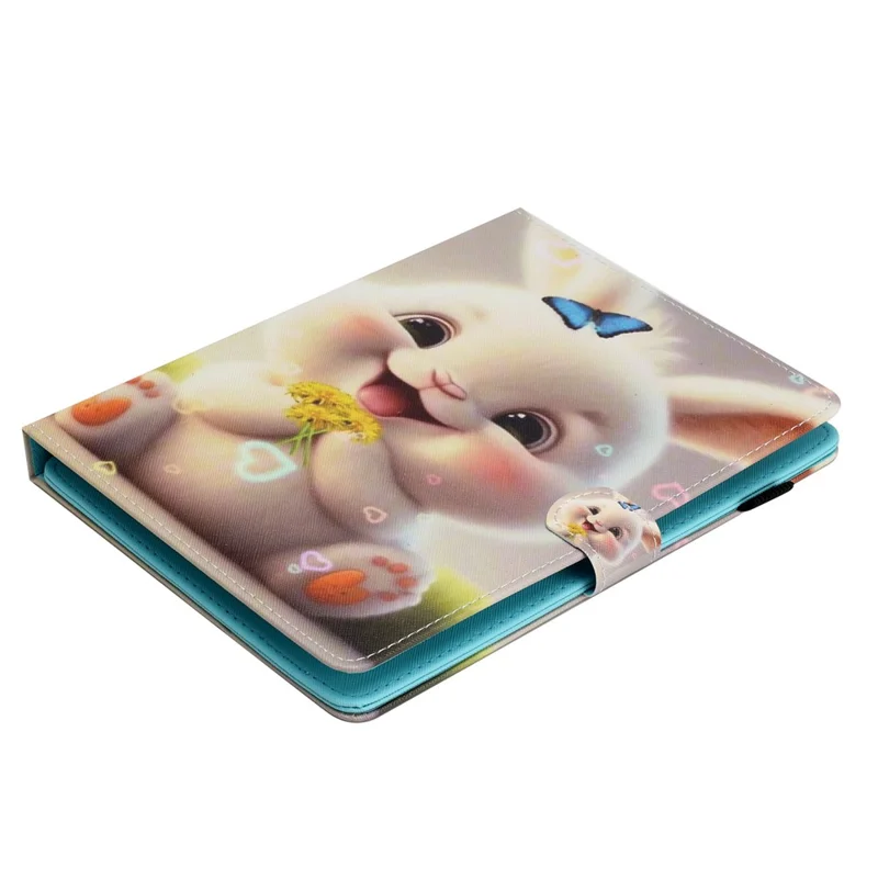 7-inch Universal Tablet Case PU Leather Pattern Stand Card Holder Protective Cover - Rabbit
