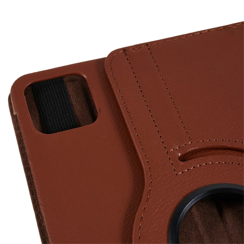 For Xiaomi Pad 6 / 6 Pro Protective Case PU Leather Tablet Case 360-Degree Rotating Stand Cover - Brown