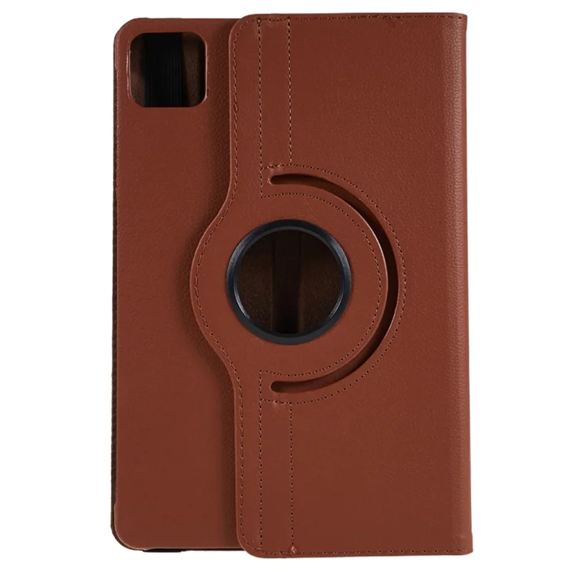 For Xiaomi Pad 6 / 6 Pro Protective Case PU Leather Tablet Case 360-Degree Rotating Stand Cover - Brown