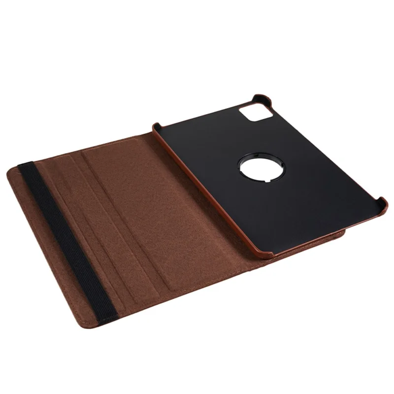 For Xiaomi Pad 6 / 6 Pro Protective Case PU Leather Tablet Case 360-Degree Rotating Stand Cover - Brown
