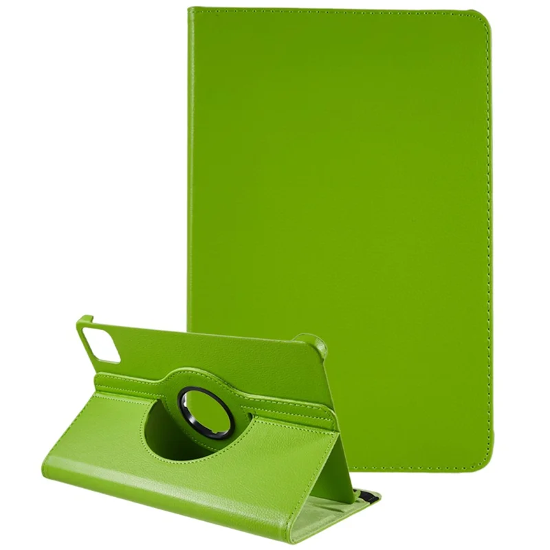 Para Xiaomi Pad 6 / 6 Pro Protective Case PU Leather Tablet Case 360-Degree Rotating Stand Cover - Verde