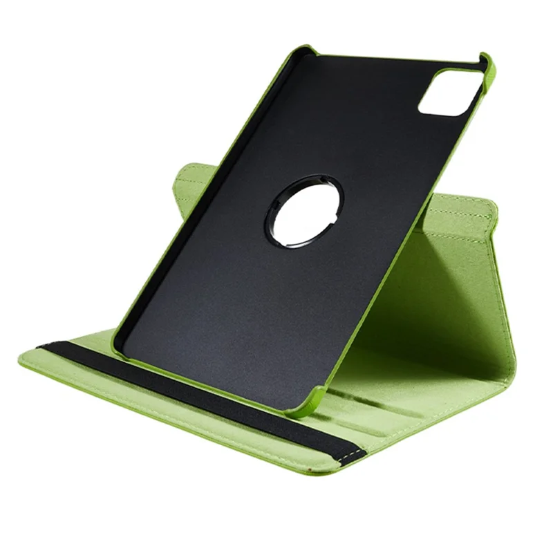 Para Xiaomi Pad 6 / 6 Pro Protective Case PU Leather Tablet Case 360-Degree Rotating Stand Cover - Verde