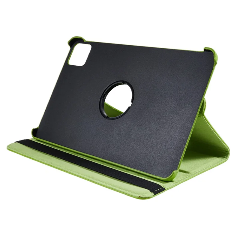 Para Xiaomi Pad 6 / 6 Pro Protective Case PU Leather Tablet Case 360-Degree Rotating Stand Cover - Verde