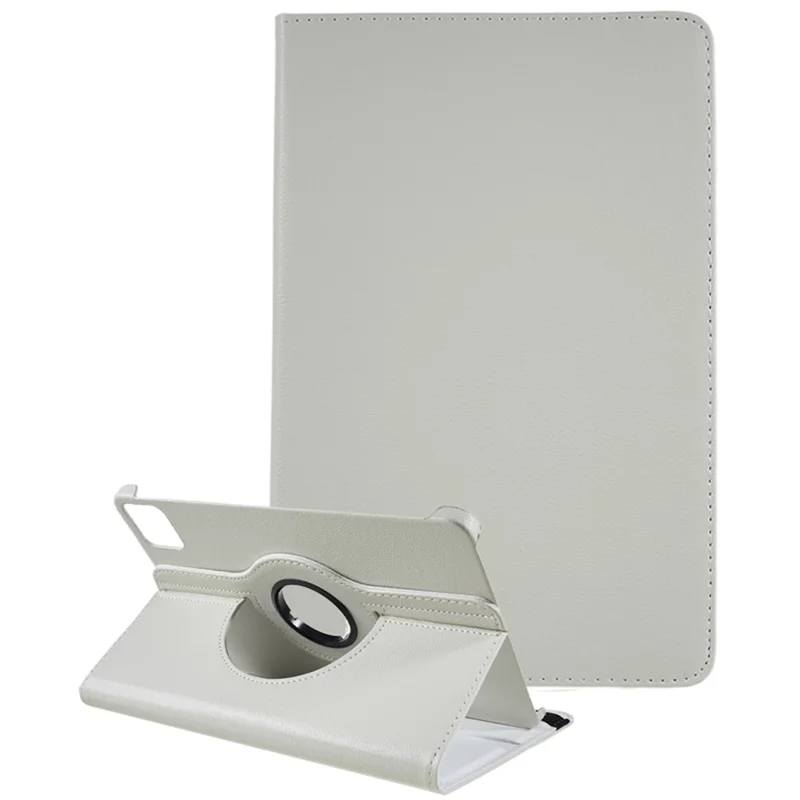 Para Xiaomi Pad 6 / 6 Pro Capa Protetora Caso de Couro PU Capa de Tablet 360 Graus Rotativa Stand - Branco