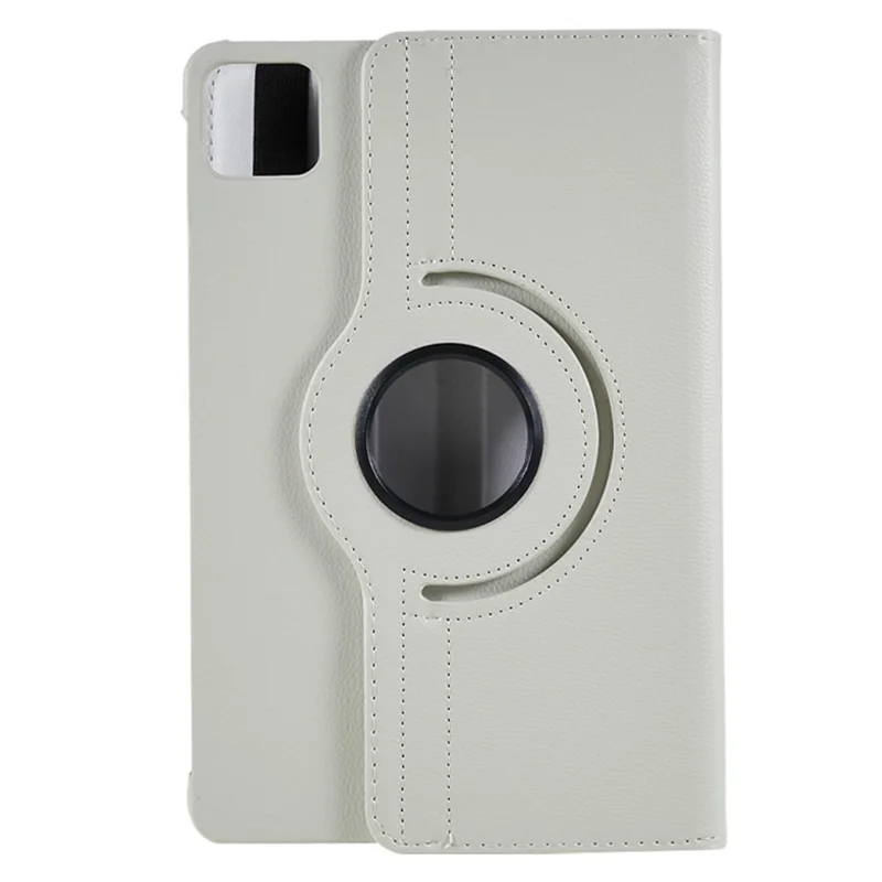 Para Xiaomi Pad 6 / 6 Pro Capa Protetora Caso de Couro PU Capa de Tablet 360 Graus Rotativa Stand - Branco