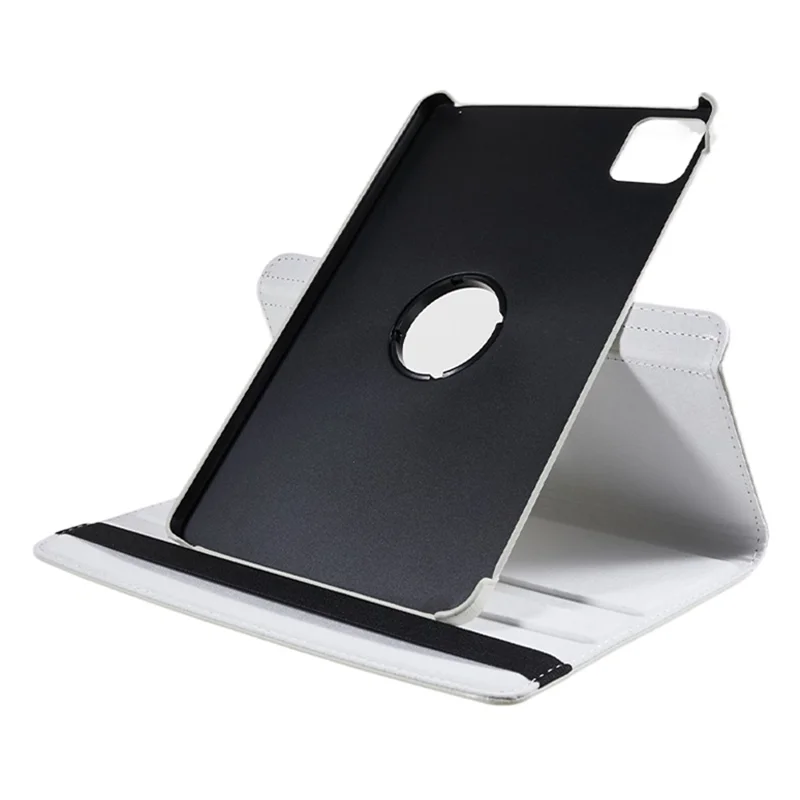 Para Xiaomi Pad 6 / 6 Pro Capa Protetora Caso de Couro PU Capa de Tablet 360 Graus Rotativa Stand - Branco