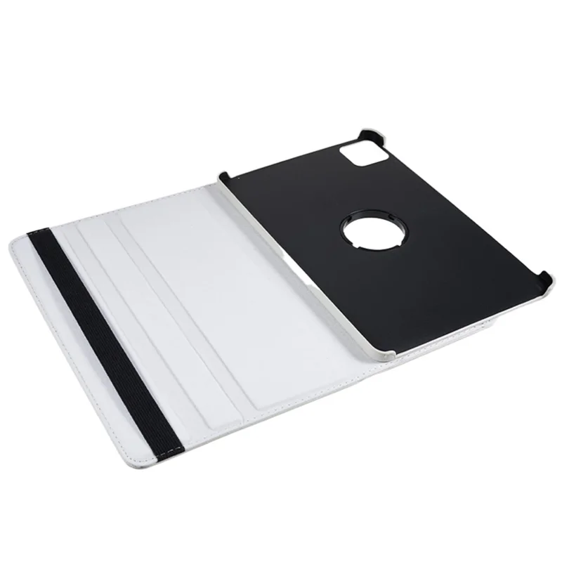 Para Xiaomi Pad 6 / 6 Pro Capa Protetora Caso de Couro PU Capa de Tablet 360 Graus Rotativa Stand - Branco