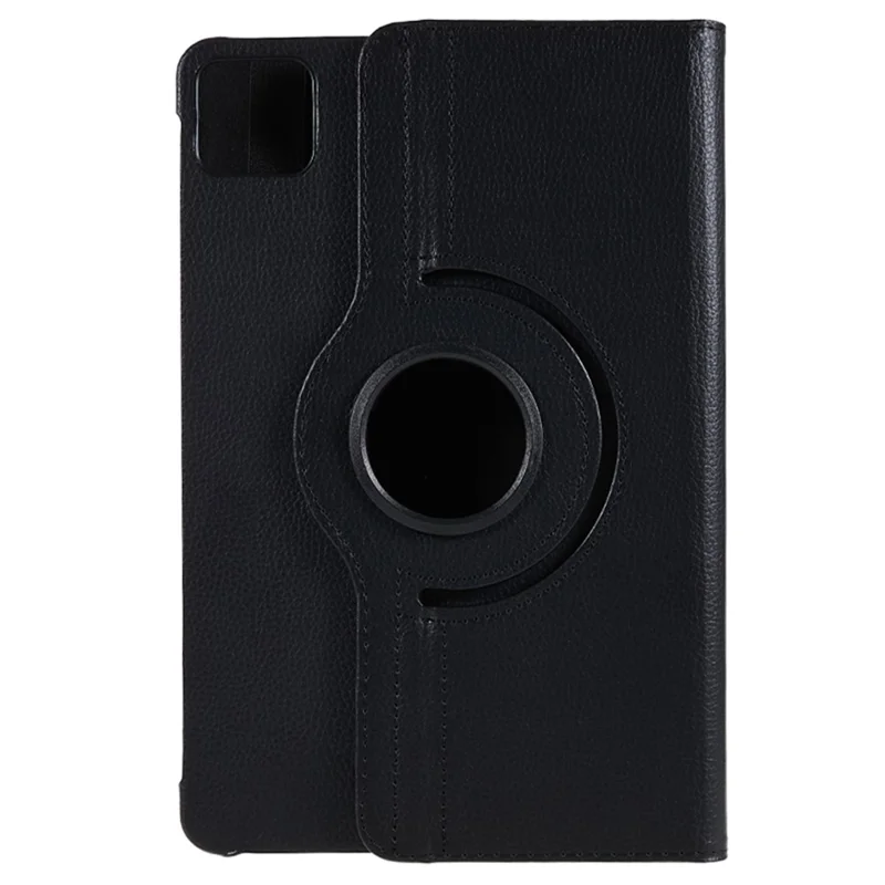 For Xiaomi Pad 6 / 6 Pro Protective Case PU Leather Tablet Case 360-Degree Rotating Stand Cover - Black