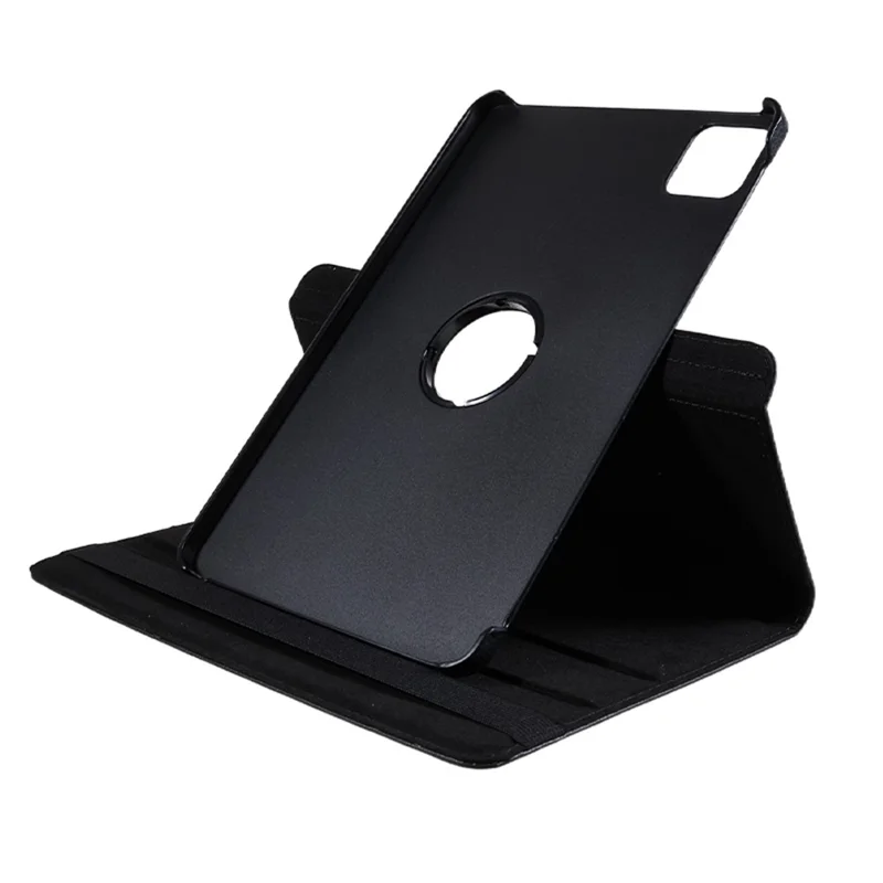 For Xiaomi Pad 6 / 6 Pro Protective Case PU Leather Tablet Case 360-Degree Rotating Stand Cover - Black