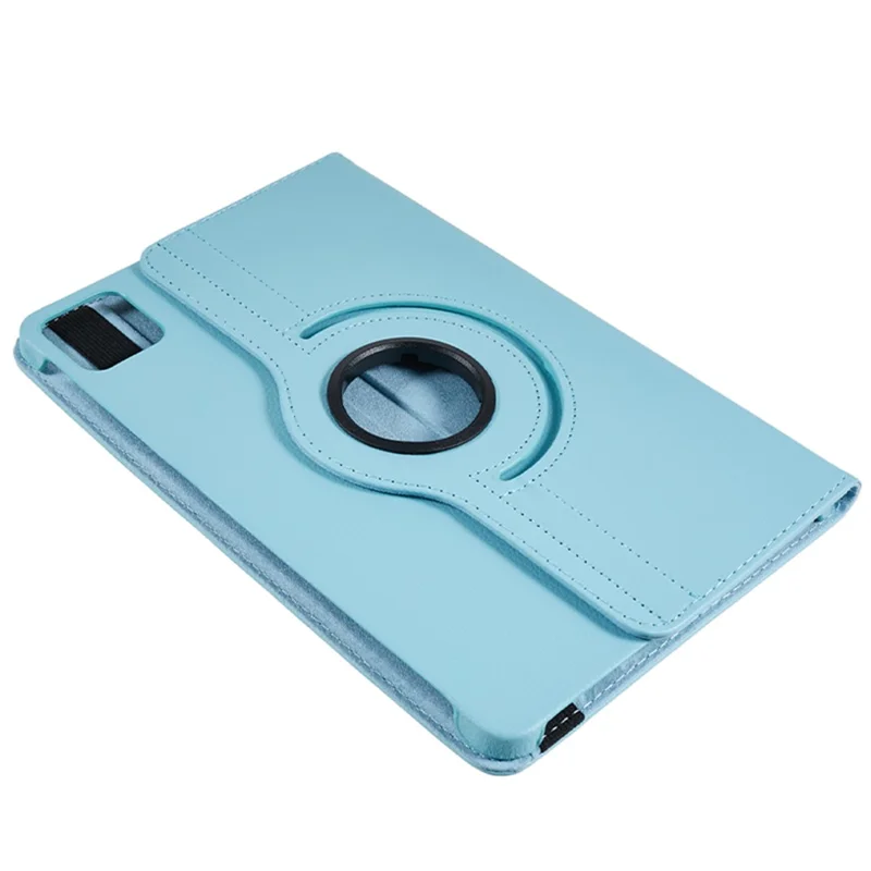 Pour Xiaomi Pad 6 / 6 Pro Étui de protection en cuir PU Étui de tablette Couvercle pivotant à 360 degrés - Bleu bébé