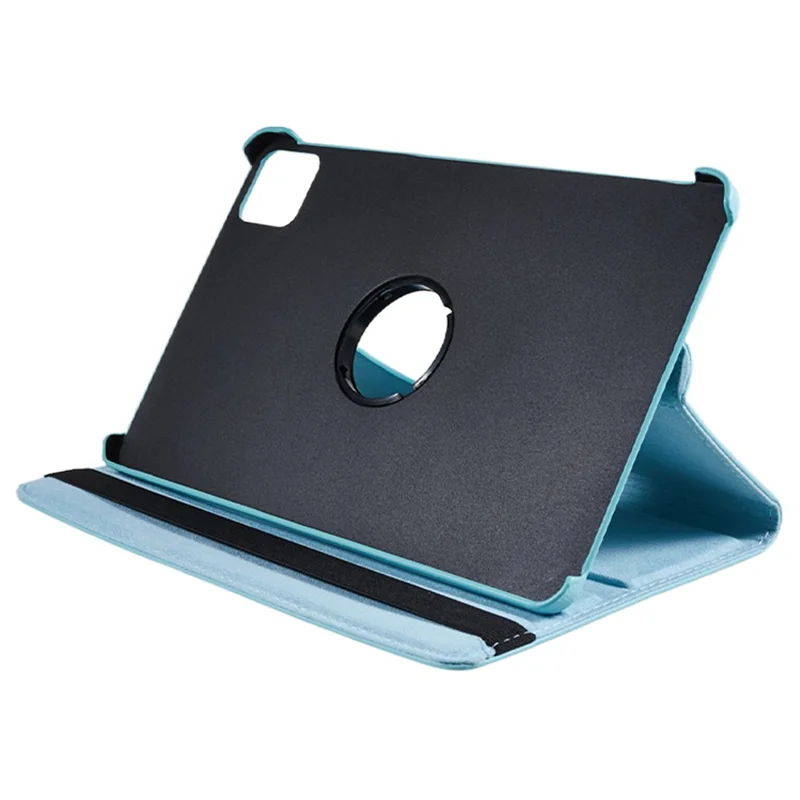 Pour Xiaomi Pad 6 / 6 Pro Étui de protection en cuir PU Étui de tablette Couvercle pivotant à 360 degrés - Bleu bébé
