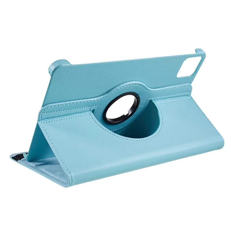 Pour Xiaomi Pad 6 / 6 Pro Étui de protection en cuir PU Étui de tablette Couvercle pivotant à 360 degrés - Bleu bébé