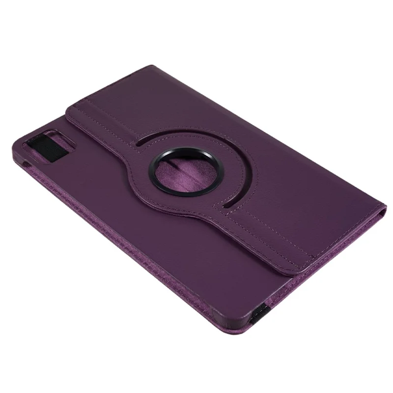 For Xiaomi Pad 6 / 6 Pro Protective Case PU Leather Tablet Case 360-Degree Rotating Stand Cover - Purple