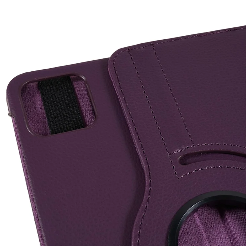 For Xiaomi Pad 6 / 6 Pro Protective Case PU Leather Tablet Case 360-Degree Rotating Stand Cover - Purple