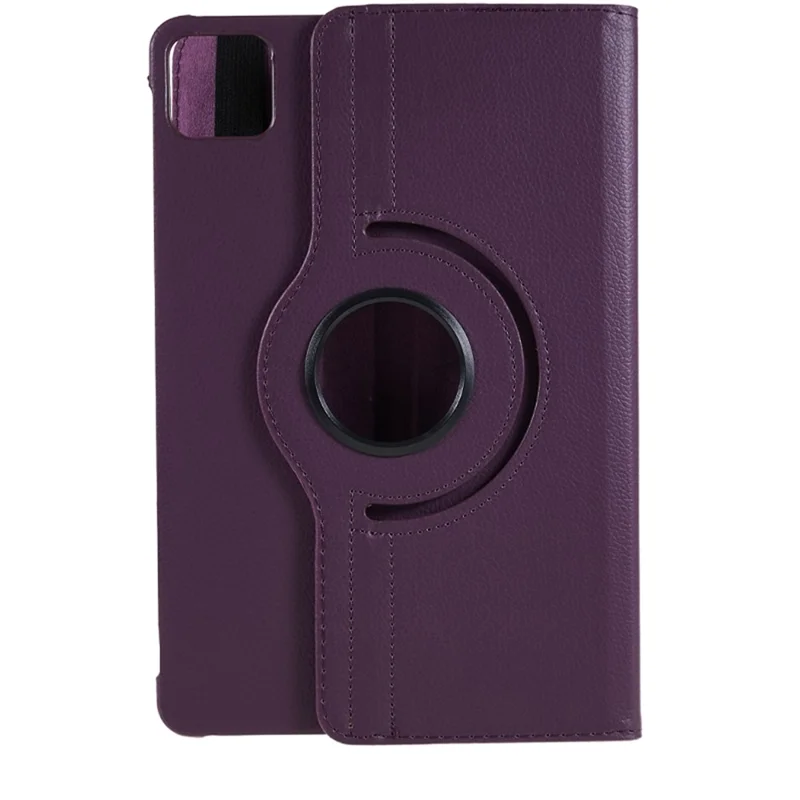 For Xiaomi Pad 6 / 6 Pro Protective Case PU Leather Tablet Case 360-Degree Rotating Stand Cover - Purple