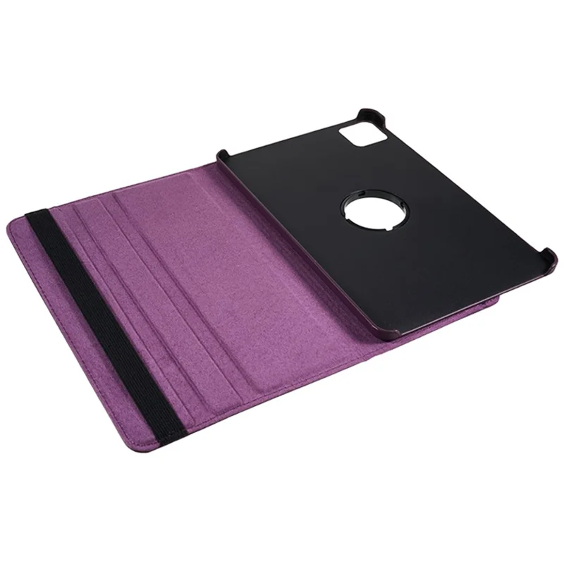 For Xiaomi Pad 6 / 6 Pro Protective Case PU Leather Tablet Case 360-Degree Rotating Stand Cover - Purple