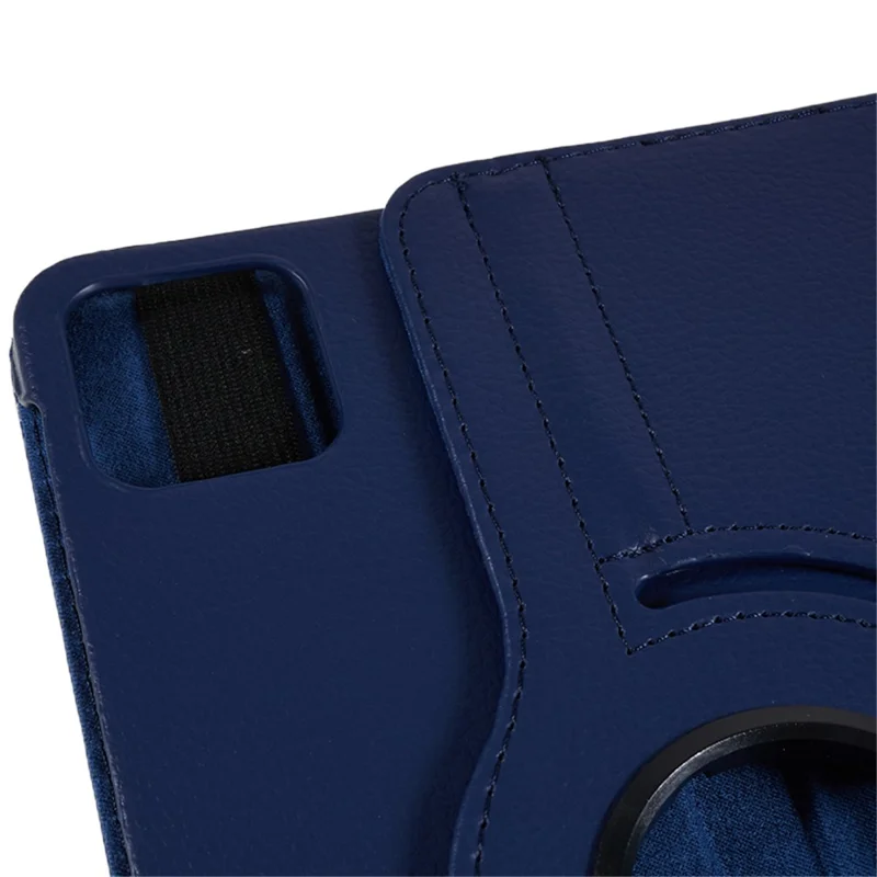 Pour Xiaomi Pad 6 / 6 Pro Étui de protection en cuir PU Étui pour tablette Rotation à 360 degrés Support - Bleu foncé