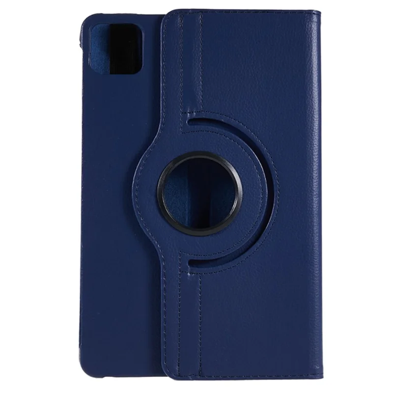 Pour Xiaomi Pad 6 / 6 Pro Étui de protection en cuir PU Étui pour tablette Rotation à 360 degrés Support - Bleu foncé