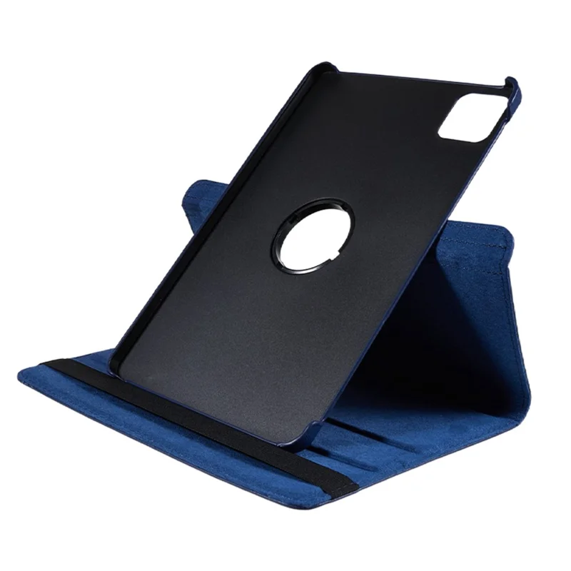 Pour Xiaomi Pad 6 / 6 Pro Étui de protection en cuir PU Étui pour tablette Rotation à 360 degrés Support - Bleu foncé