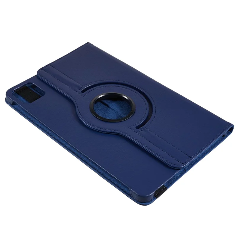 Pour Xiaomi Pad 6 / 6 Pro Étui de protection en cuir PU Étui pour tablette Rotation à 360 degrés Support - Bleu foncé