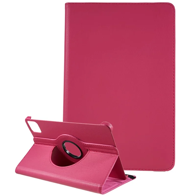Per Xiaomi Pad 6 / 6 Pro Custodia Protettiva Custodia in Pelle PU Custodia per Tablet 360 Gradi Rotante in Piedi - Rosa