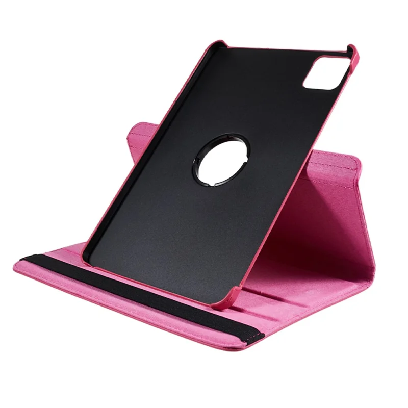 Per Xiaomi Pad 6 / 6 Pro Custodia Protettiva Custodia in Pelle PU Custodia per Tablet 360 Gradi Rotante in Piedi - Rosa