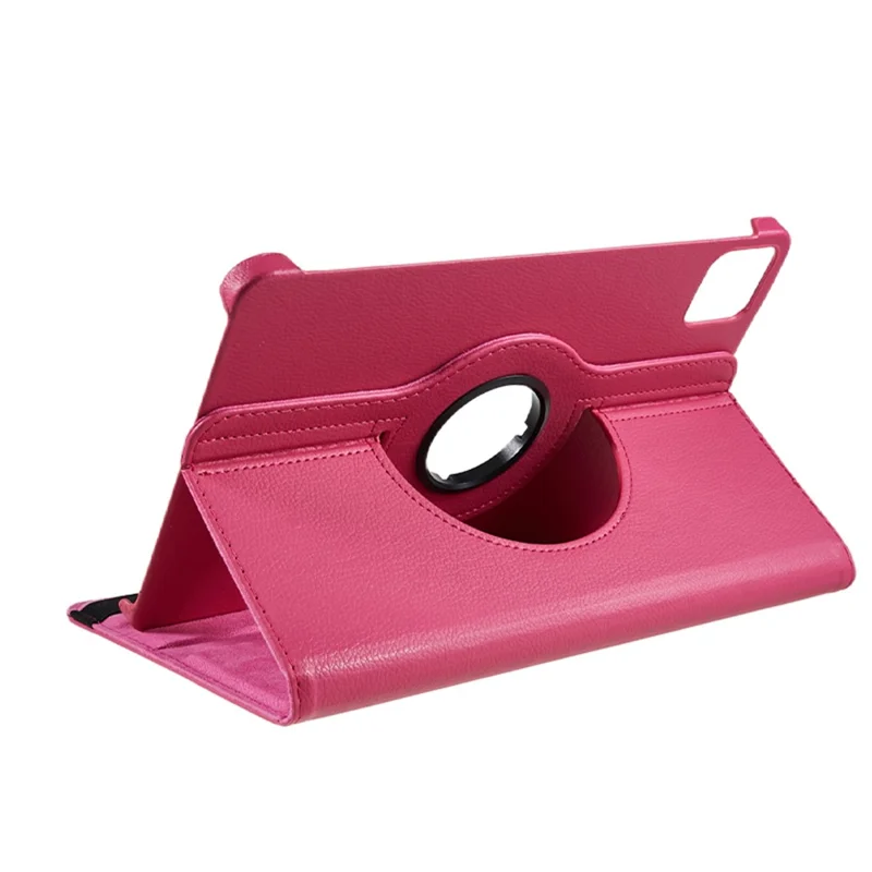 Per Xiaomi Pad 6 / 6 Pro Custodia Protettiva Custodia in Pelle PU Custodia per Tablet 360 Gradi Rotante in Piedi - Rosa