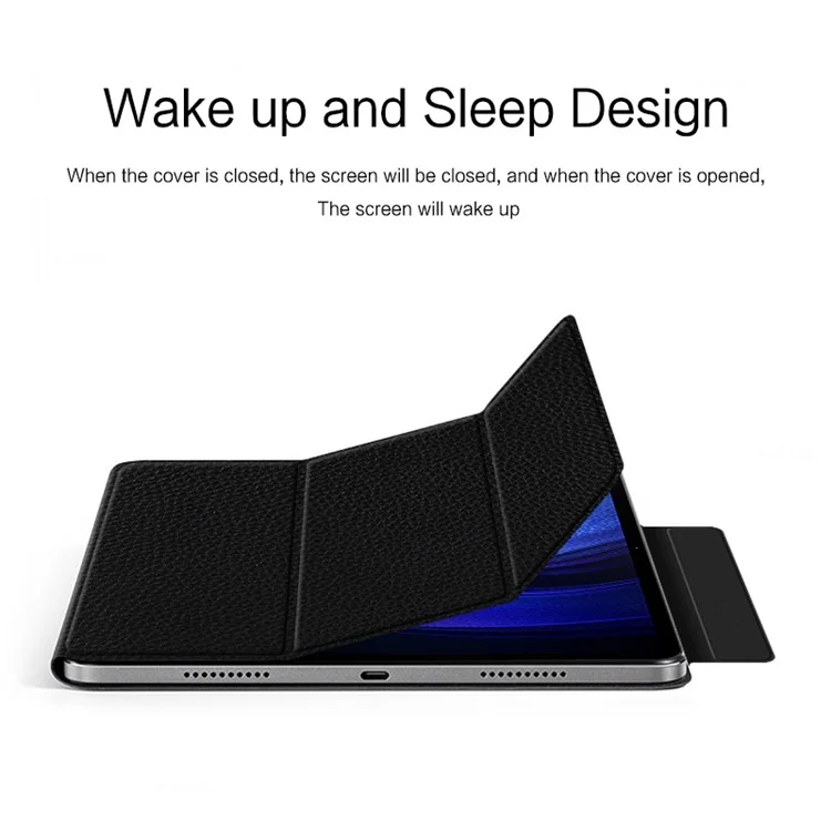 For Xiaomi Pad 6 Magnetic Protective Case Anti-Scratch PU Leather Tablet Cover with Stand