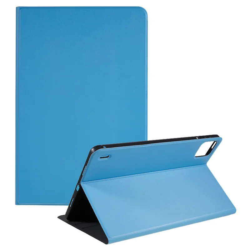 Pour Xiaomi Pad 6 Étui de protection en cuir PU anti-chute Étui de support pliable - Bleu ciel