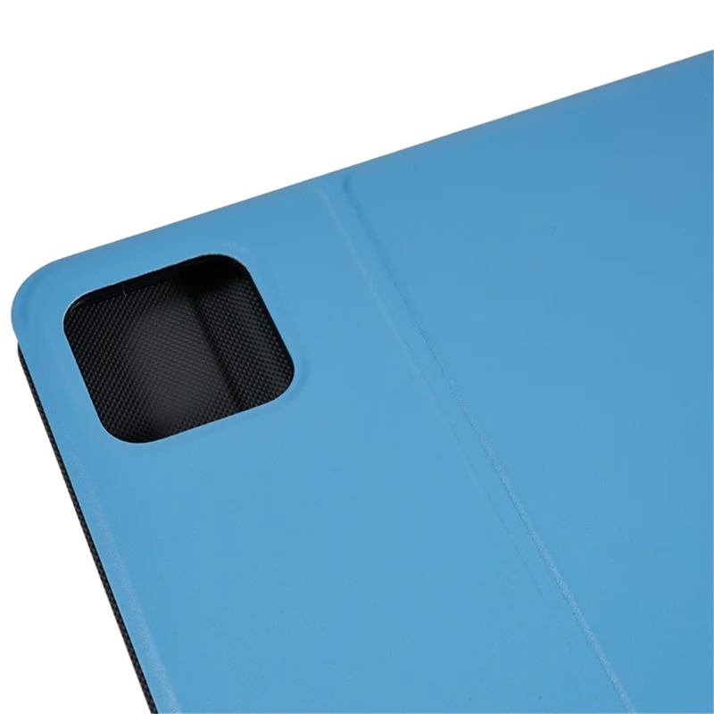 Pour Xiaomi Pad 6 Étui de protection en cuir PU anti-chute Étui de support pliable - Bleu ciel