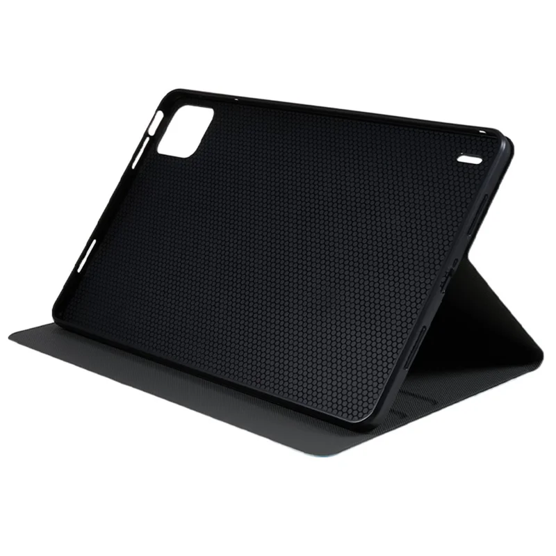 Pour Xiaomi Pad 6 Étui de protection en cuir PU anti-chute Étui de support pliable - Bleu ciel