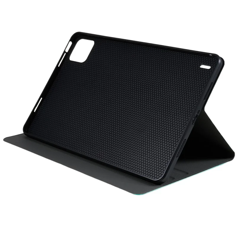 Für Xiaomi Pad 6 PU-Leder Stoßfeste Tablet-Tasche mit Faltständer Schutzhülle - Grün