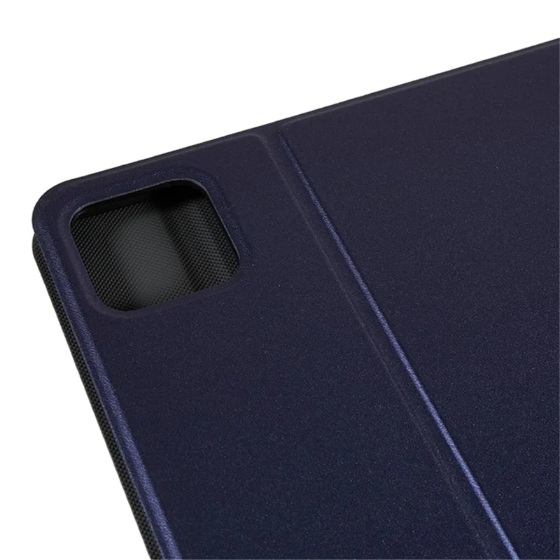 For Xiaomi Pad 6 PU Leather Drop-proof Tablet Case Folding Stand Protective Cover - Blue