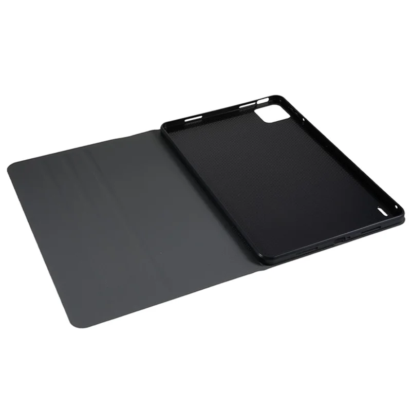 For Xiaomi Pad 6 PU Leather Drop-proof Tablet Case Folding Stand Protective Cover - Blue